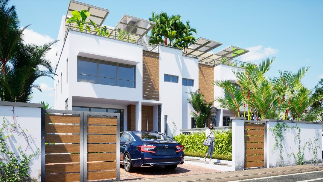 Upscale 3 Bedroom Townhouse In Adenta