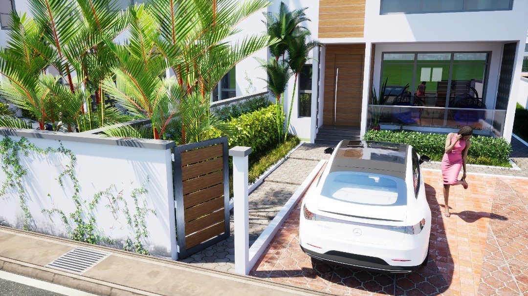 Upscale 3 Bedroom Townhouse In Adenta