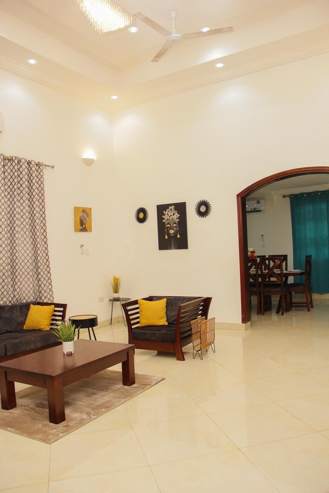 Furnished 4-Bedroom House with Solar & Security for Rent in Tema – $1,100