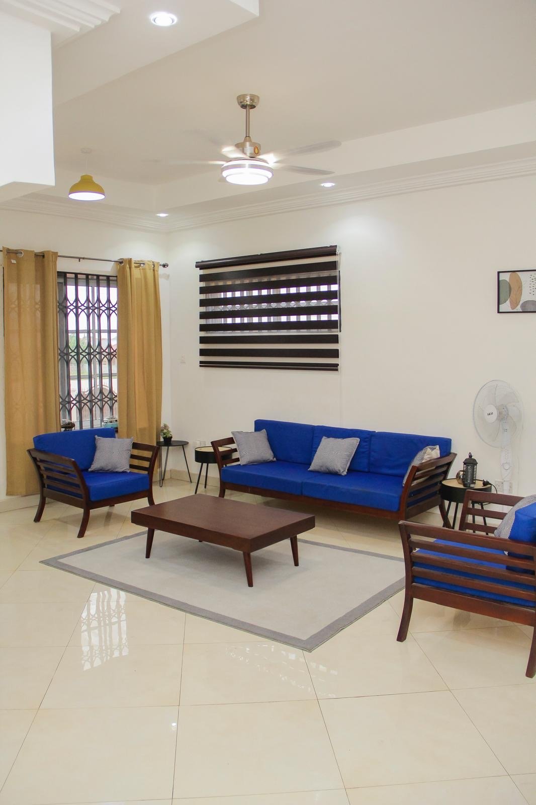 Furnished 4-Bedroom House with Solar & Security for Rent in Tema – $1,100