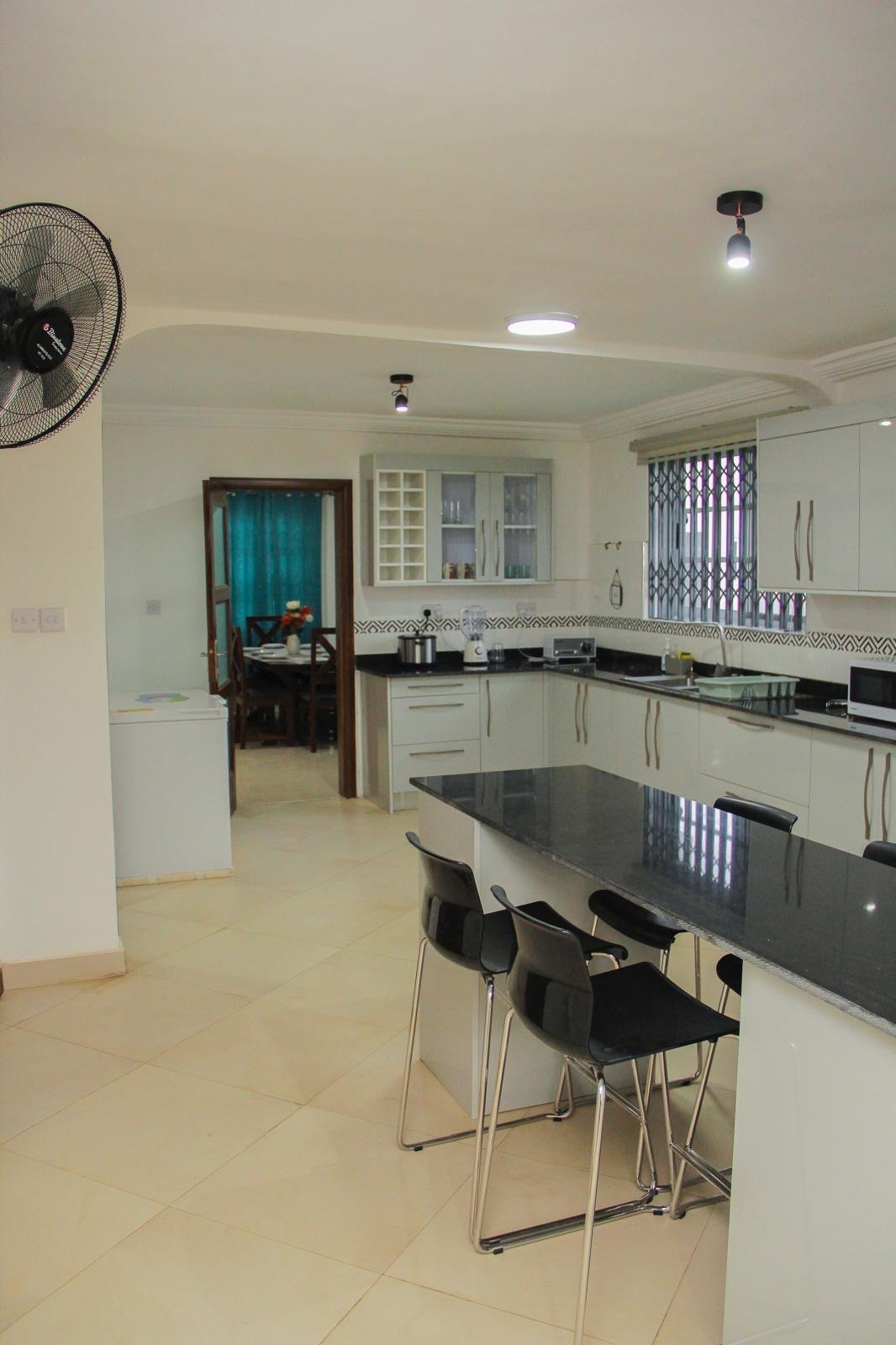 Furnished 4-Bedroom House with Solar & Security for Rent in Tema – $1,100