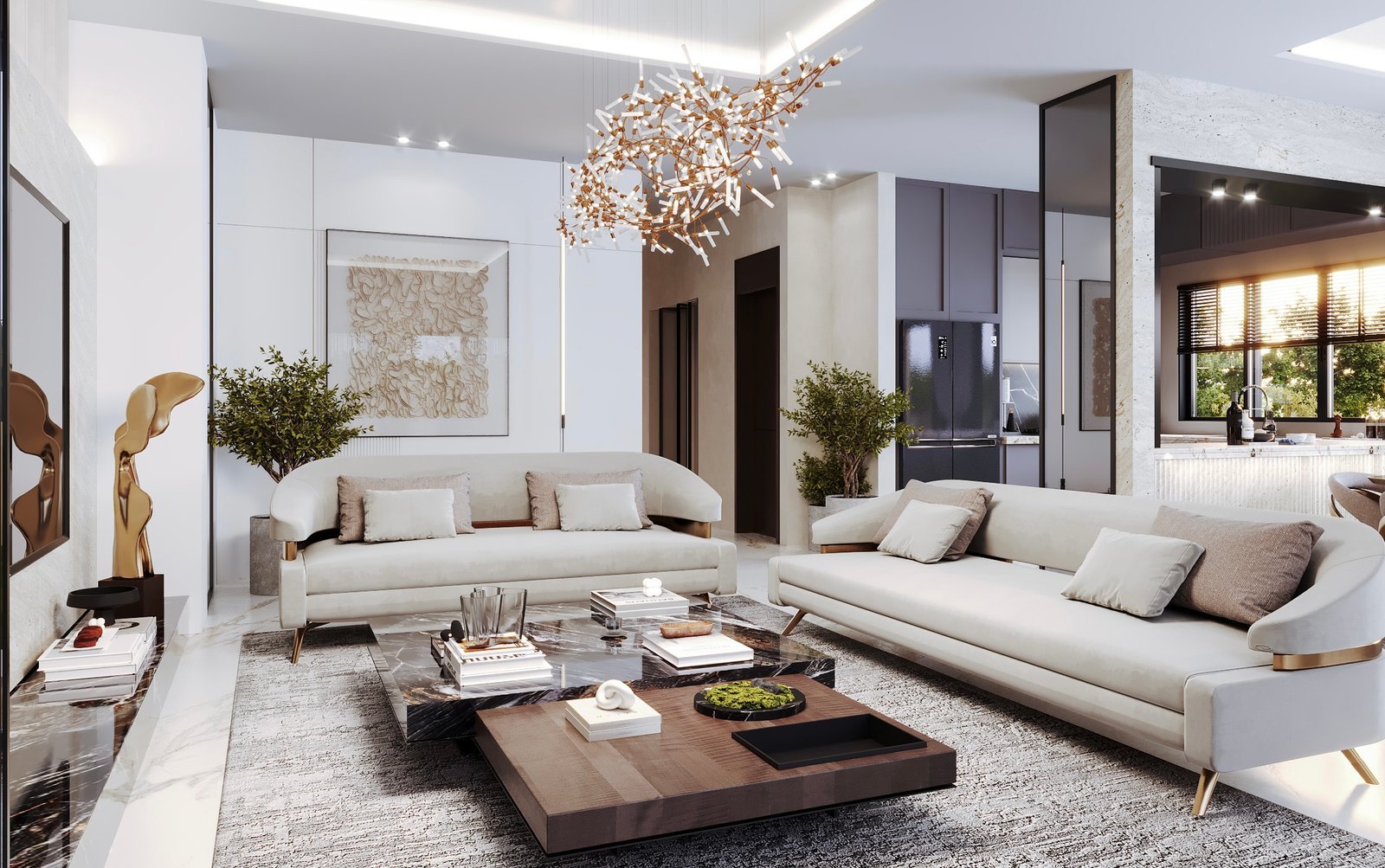 Lovely AI-Integrated Urban Luxury: A Sophisticated 3-Bedroom Smart Residence