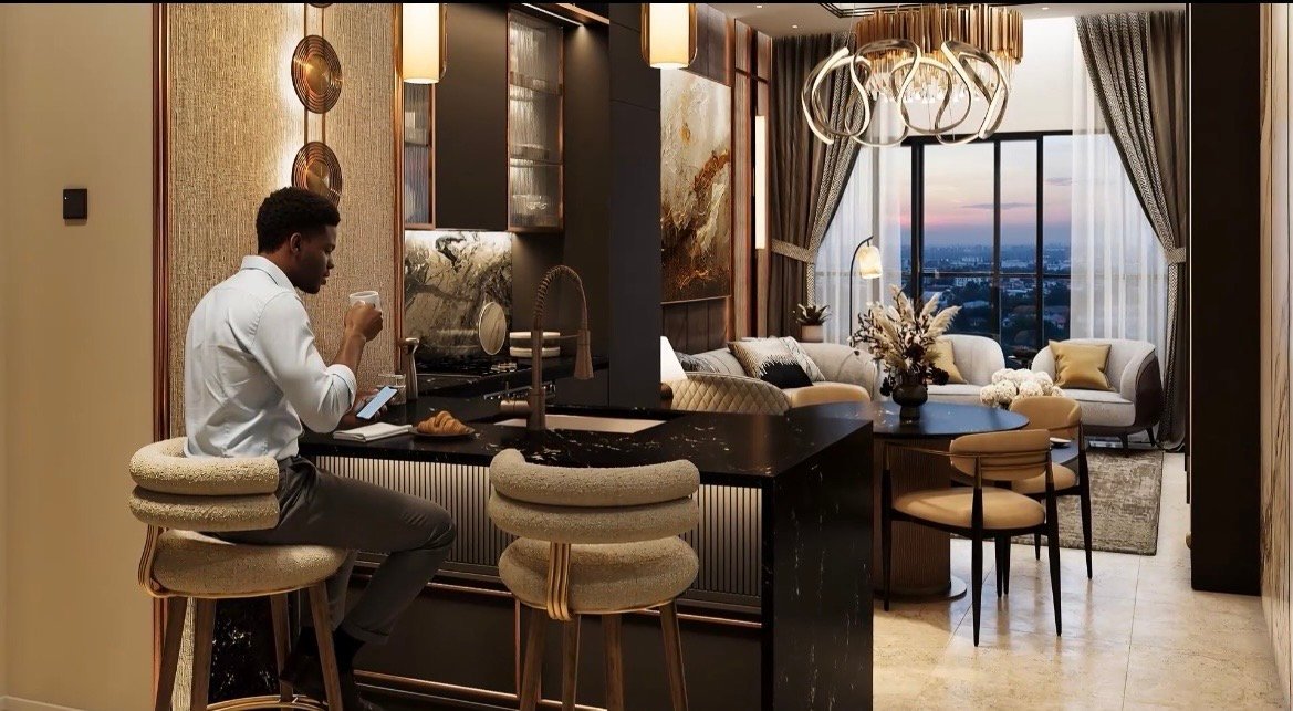 Modern 1-Bedroom Apartment for Sale in Airport Residential Area – Luxury High-Rise Living with City Views