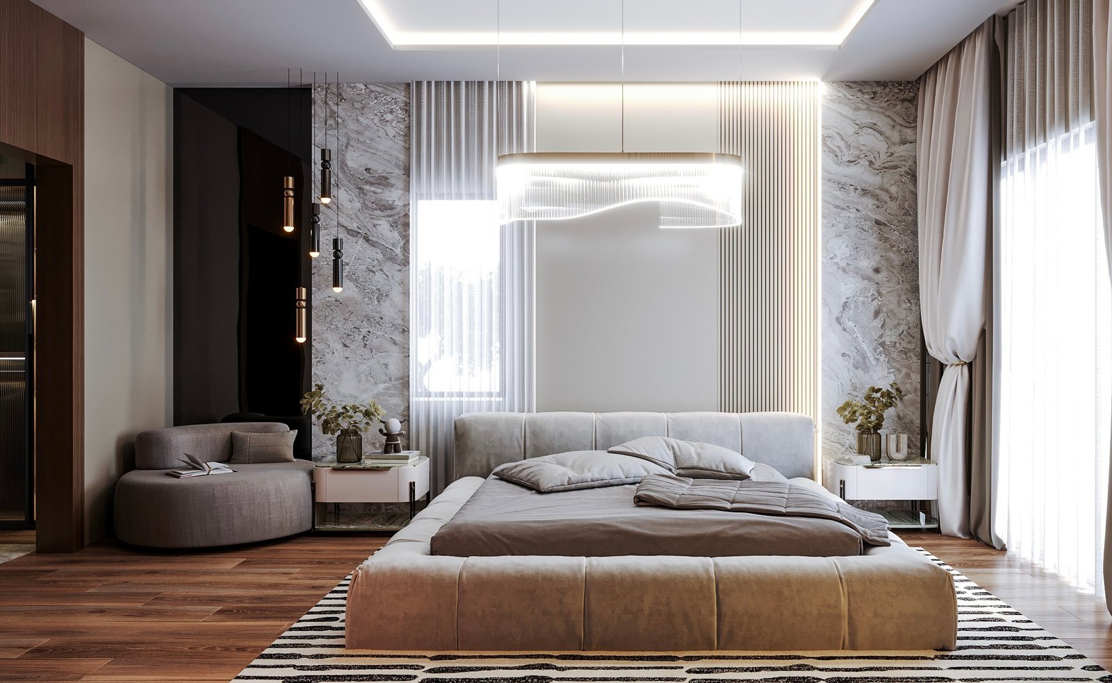 Lovely AI-Integrated Urban Luxury Executive Premiums Sophisticated 3-Bedroom Smart Residence