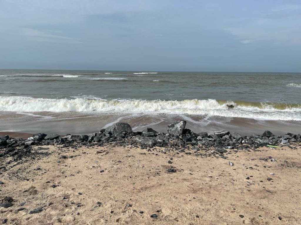 Prime beachfront land for sale at Prampram,