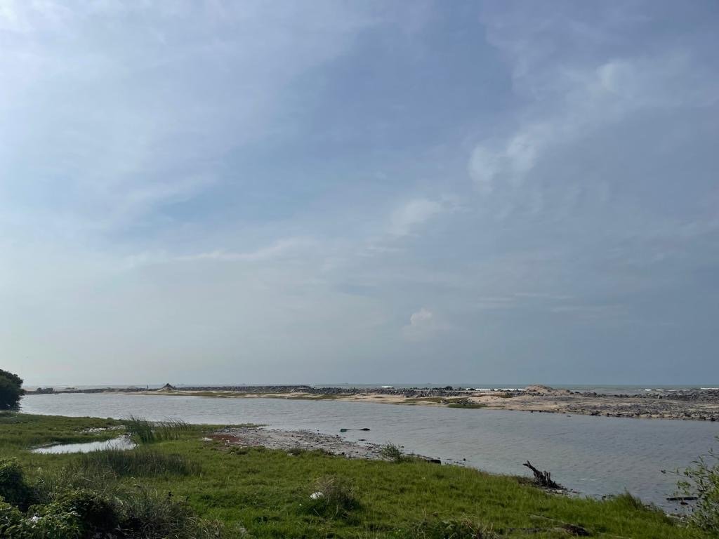Prime beachfront land for sale at Prampram,