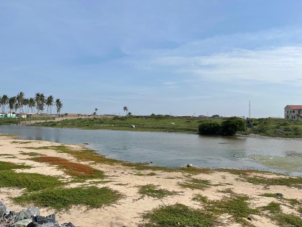 Prime beachfront land for sale at Prampram,